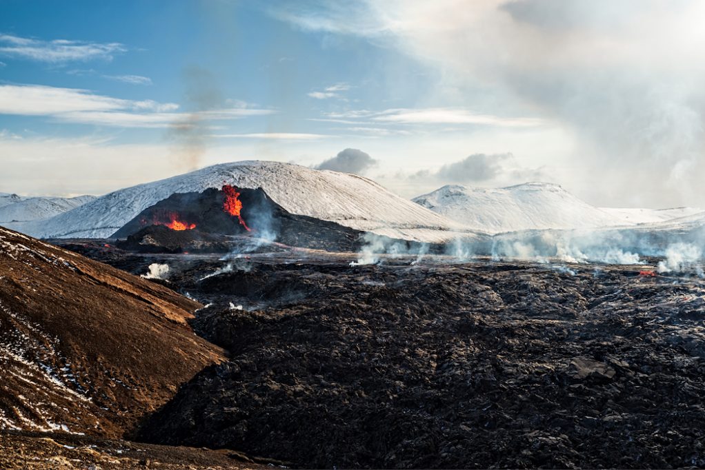 Fagradalsfjall volcan islande