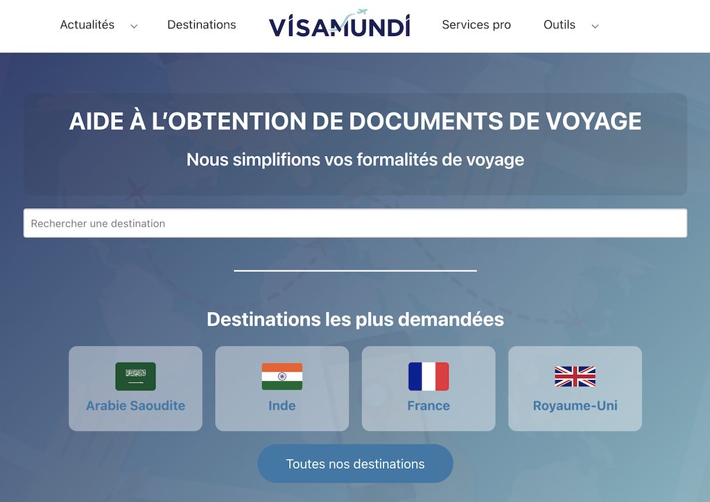 visamundi reserver un visa